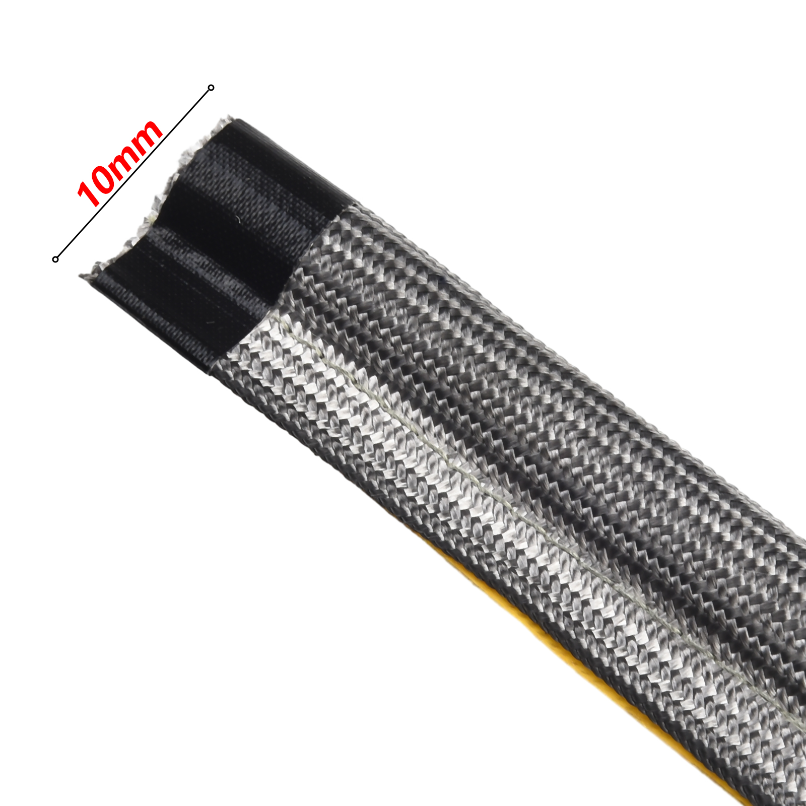 1 Stück selbstklebende Herdseil-Türdichtung, Glasgarne, Durchmesser 10 mm, Breite 18 mm, Dichtungsschnurlänge 2 Meter, 3 Meter, Herdteile