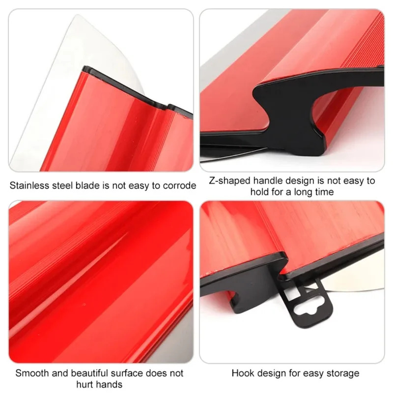 Szpachelka do gładziowania płyt gipsowo-kartonowych 25/40 cm, elastyczne ostrze do wygładzania, narzędzie do malowania i wygładzania, narzędzia budowlane do wygładzania ścian i tynkowania.