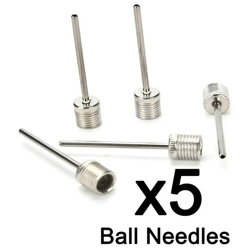 Inflator โลหะสําหรับบาสเกตบอล 5 ชิ้น US ประเภท Ball เข็ม Pin ฟุตบอลฟุตบอล