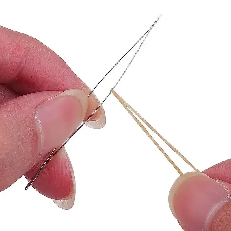 New Beading Needles Seed Beads Needles Big Eye DIY Beaded Needles Collapsible Beading Pins Open Needles for Jewelry Making Tool