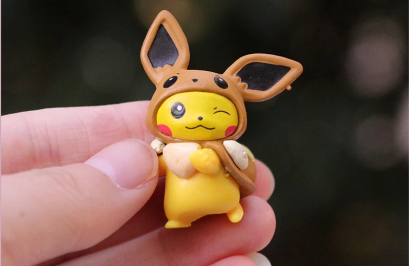 8 Chiếc Pokemon Mini Đồ Chơi Mô Hình Pikachu Psyduck Spuirtle Bulbasaur Thu Nhỏ Bánh Su Hào Đồ Trang Trí Hình Đạo Cụ