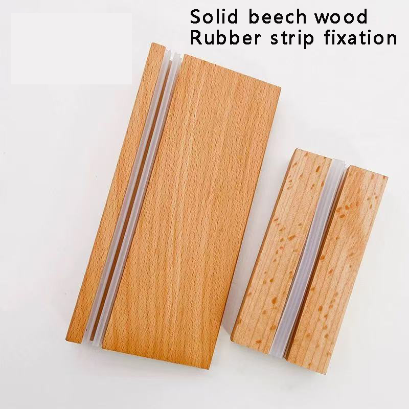 A6 A5 A4 Wooden L-shaped T-shaped Sturdy Table Card Double sided Label Display Card Stand Table Paper Stand Display Stand