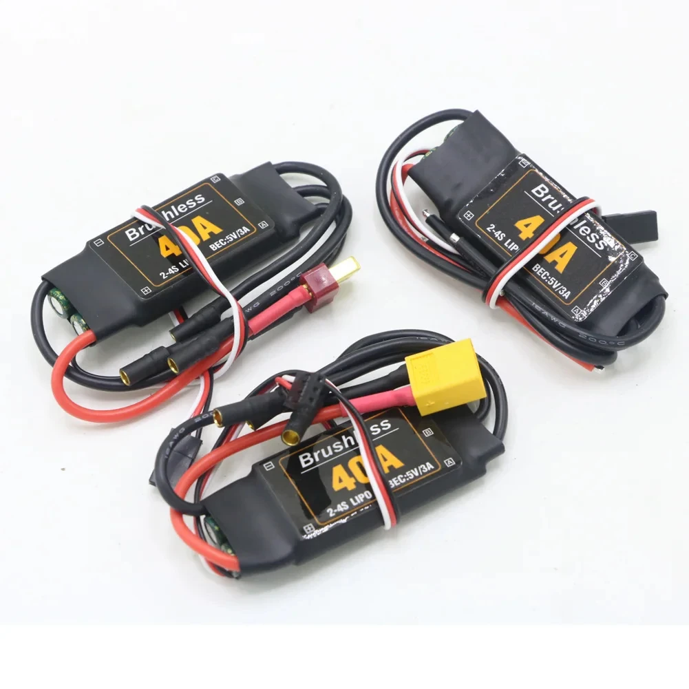 1pcs Mitoot Brushless 40A ตัวควบคุมความเร็ว ESC 2-4S 5V 3A UBEC สําหรับ RC FPV Quadcopter RC เครื่องบินเฮลิคอปเตอร์