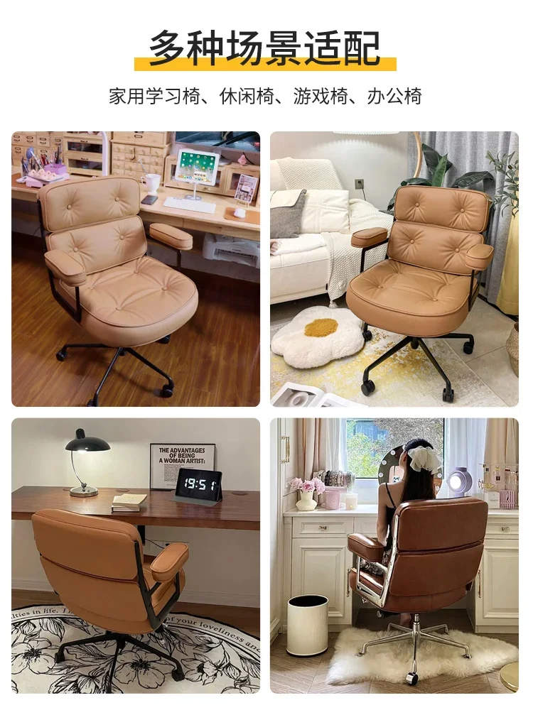 Simple Computer Chair, Comfortable Study Chair Suitable for Long-term Sitting, Girls Must Have Makeup Chair. Home Furniture