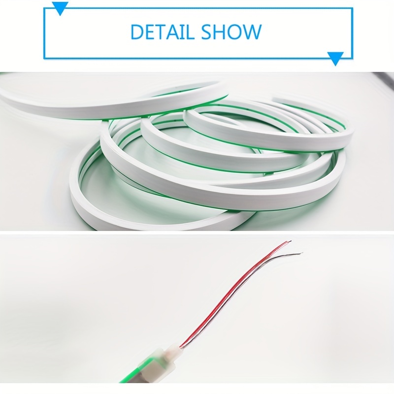 นีออน LED Strip Light Linear โคมไฟซิลิโคนชุด 5M 600 LEDs 12V กันน้ําเชือกหลอดเทปป้ายสําหรับตกแต่งสวนหน้าแรก