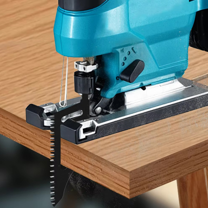 Lâmina de serra de corte extra longa e resistente, haste t, dentes grossos finos para madeira, alumínio, espaços apertados