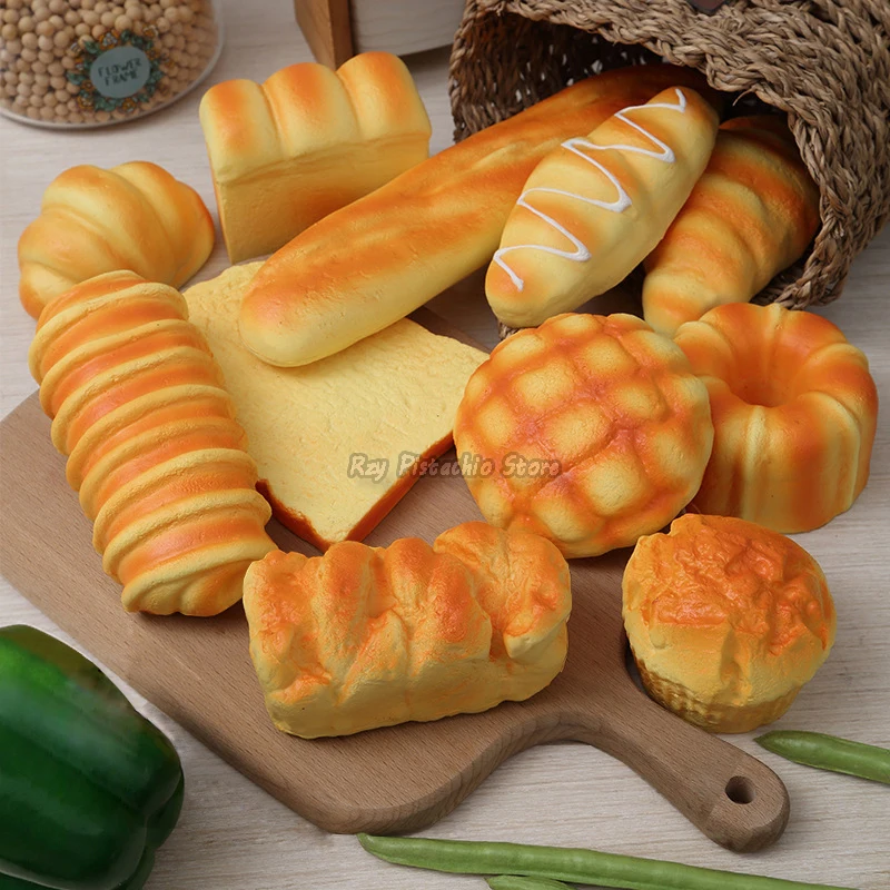 1 pz simulazione artificiale pane cibo finto modello francese Baguette Toast torta panetteria bambini giocano giocattoli da cucina ragazzo ragazza finta Baker