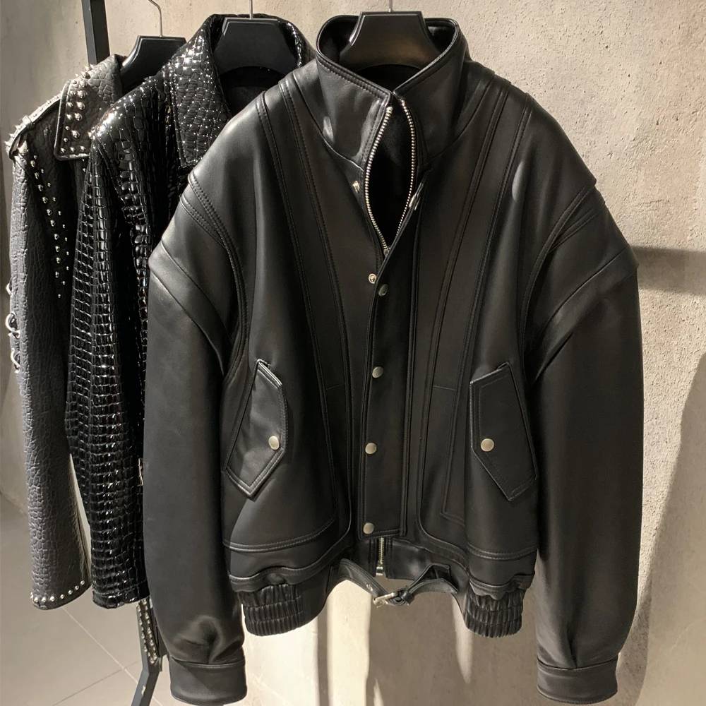 Nouveau en manteaux et vestes élégance en cuir véritable Trench femme restaurer anciennes façons 2025 cuir et peau luxe femmes manteau fourrure &