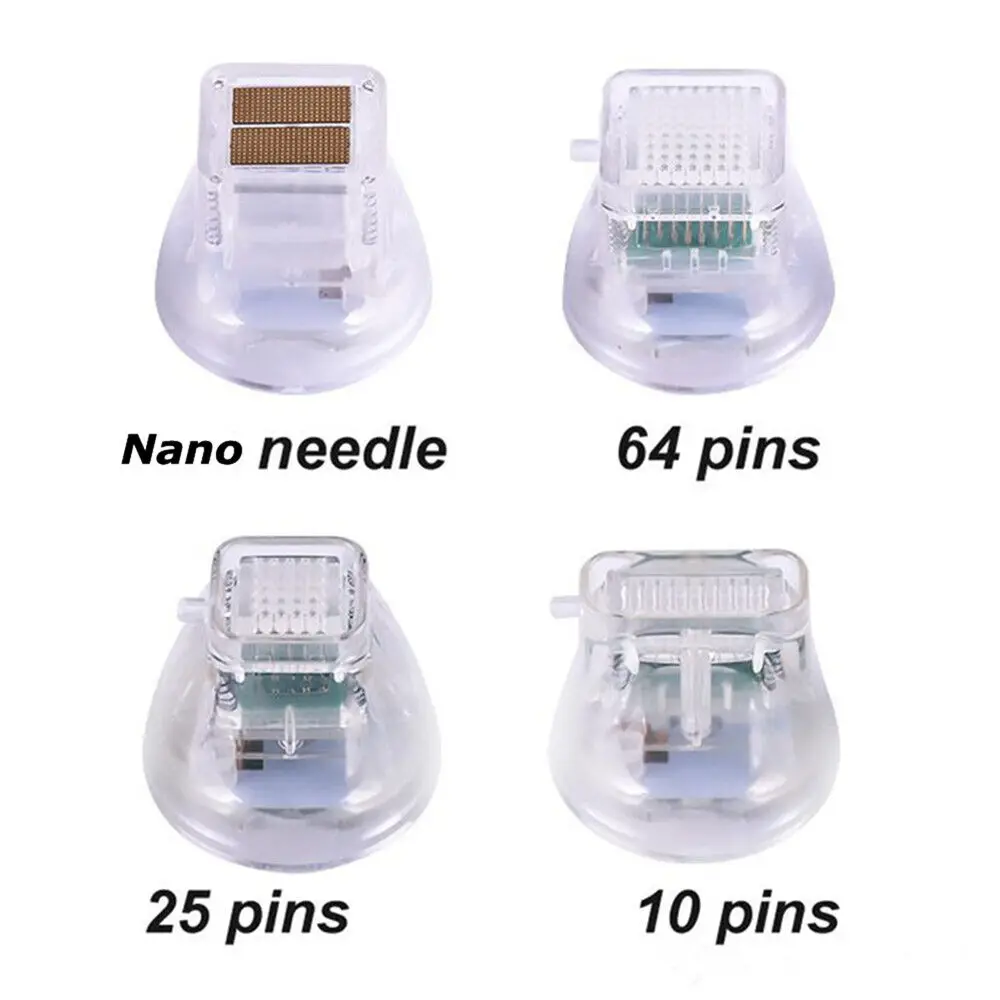 Non-insulated 4 Tips RF Cartridges 10/25/64 pins and Nano for Microneedle Fractional RF Radio Frequency Machine