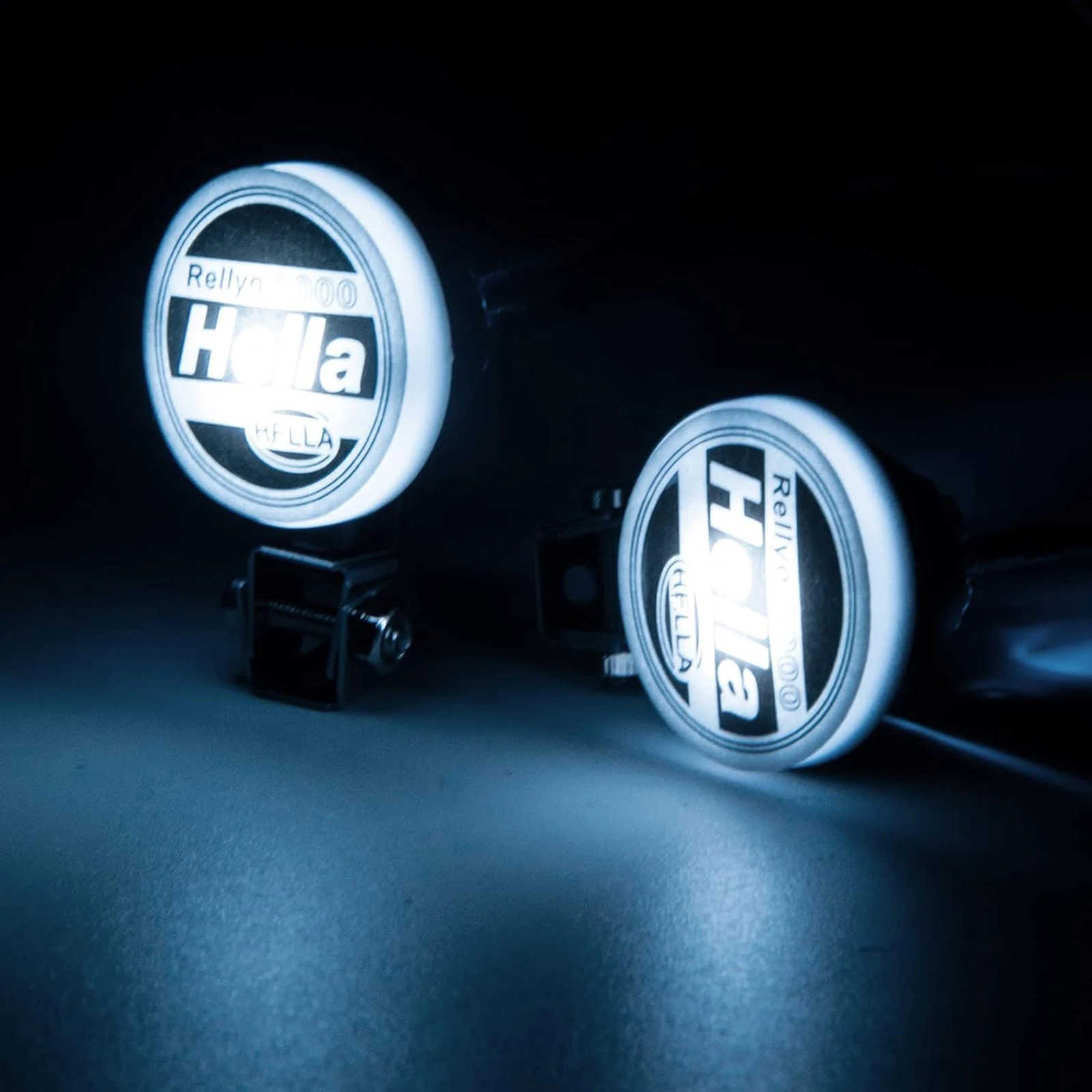 2pcs Round Light Headlight Spotlight for 1: 10 RC Trx4 TRX6 SCX10 90046 RC Car