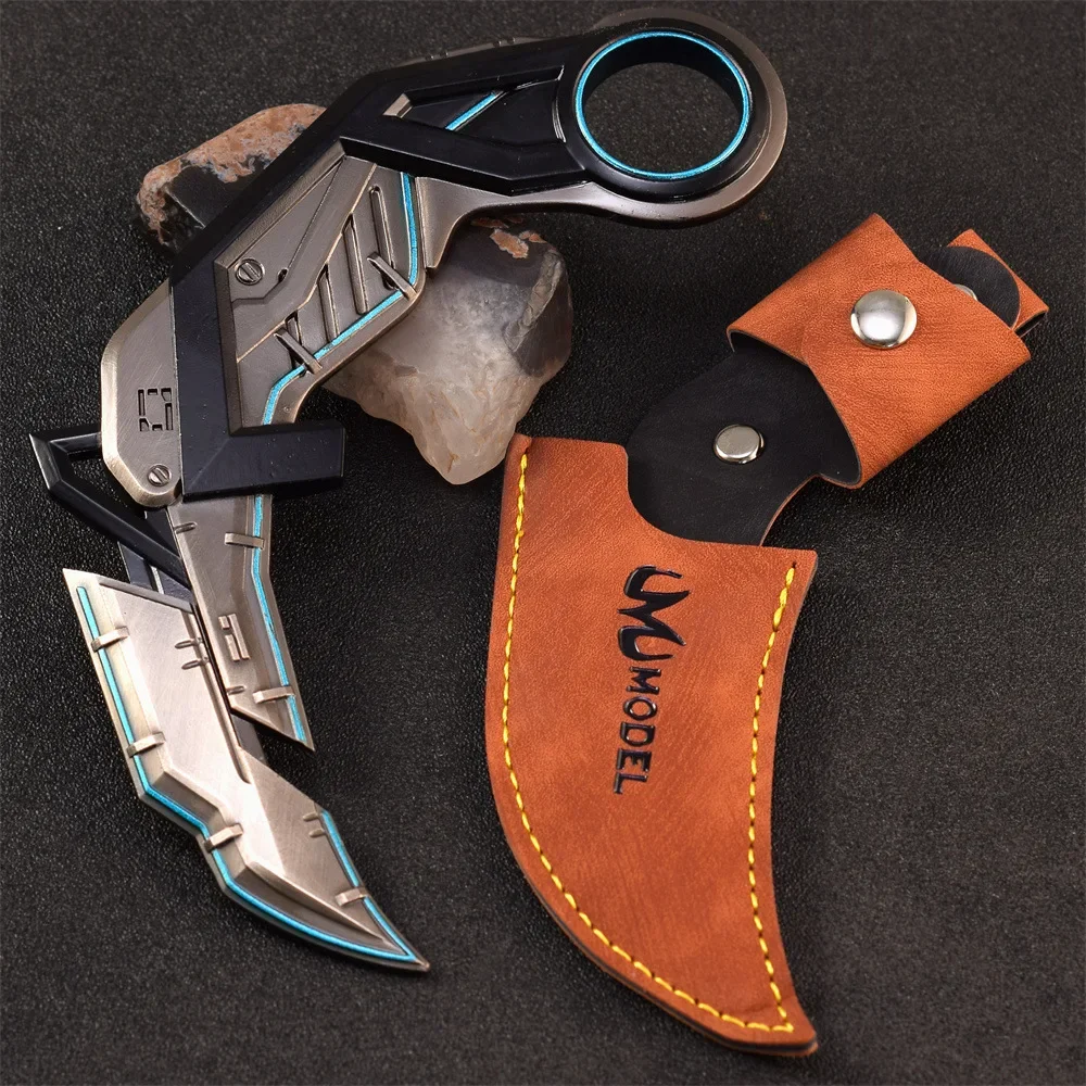 Arma Valorant RGX de 17cm, cuchillo de garra con gráficos, juego de arma periférica, espada, modelo de arma de cuerpo a cuerpo, adornos, colecciones, regalos, juguete