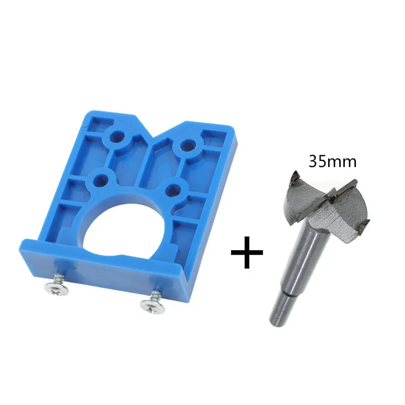 35mm Scharniergat Boren Gids Locator Scharnier Boren Jig Boren Houtbewerking Deur Gat Opener Kast Accessoires Gereedschap