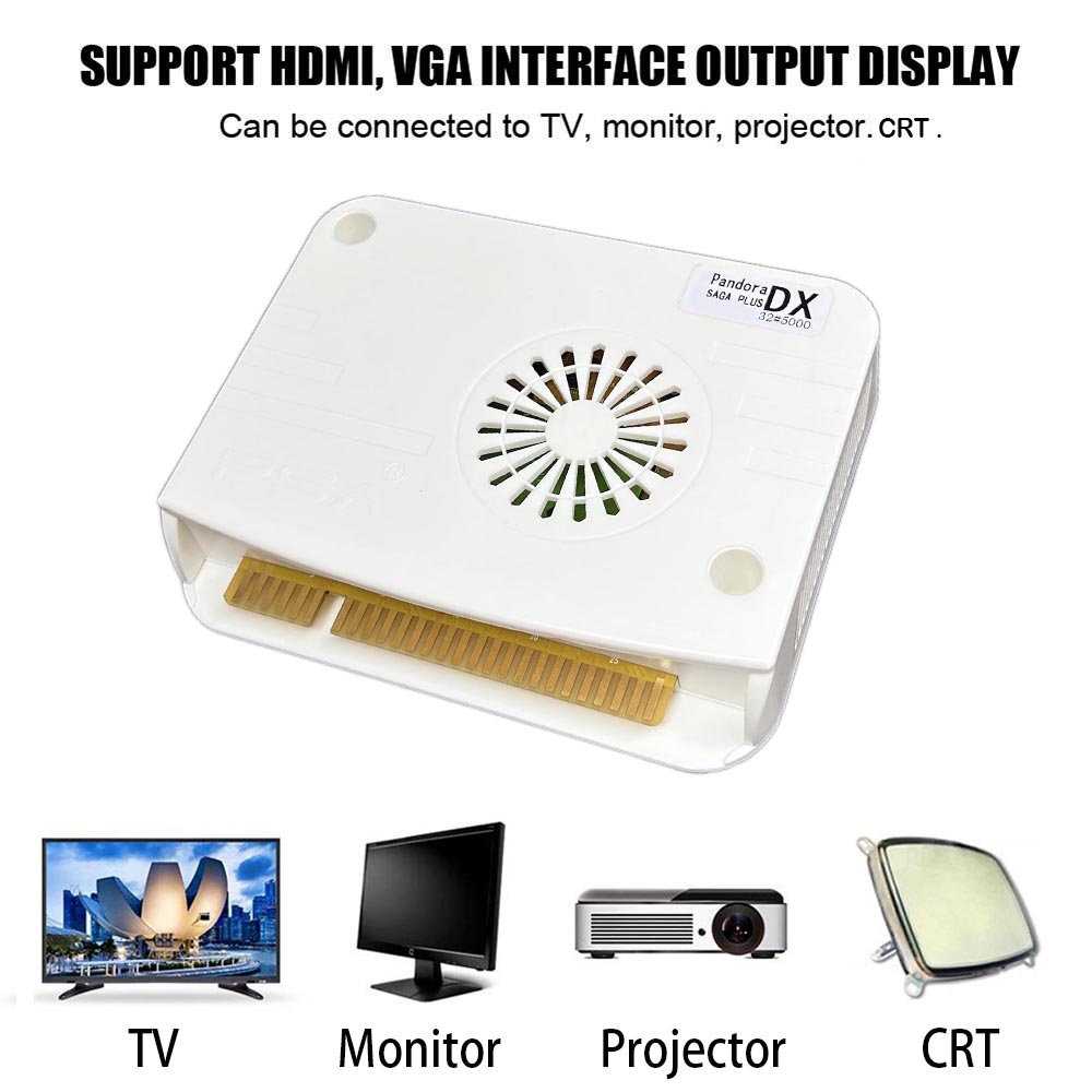 5000 Trong 1 Pandora Saga Hộp DX Plus Chơi Game Tay Cầm Jamma Mainboard PCB Joystick Bartop Tủ Máy HDMI VGA CGA CRT