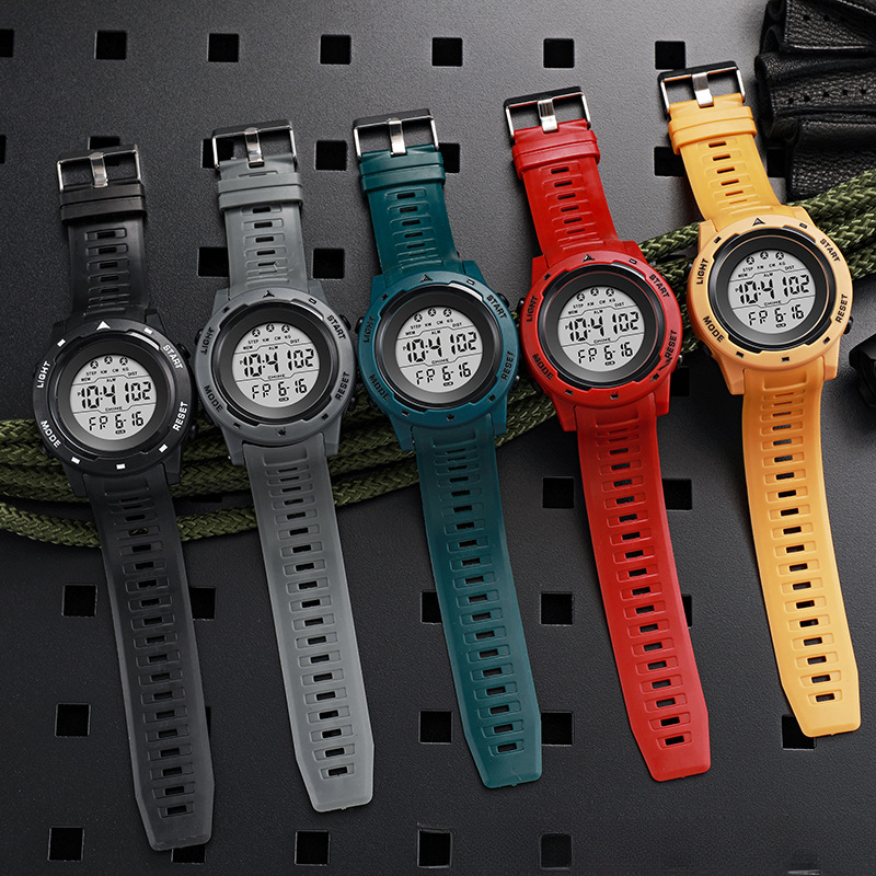 Elektroniczny zegarek sportowy dla par Wielofunkcyjny zegarek outdoorowy z dużym ekranem