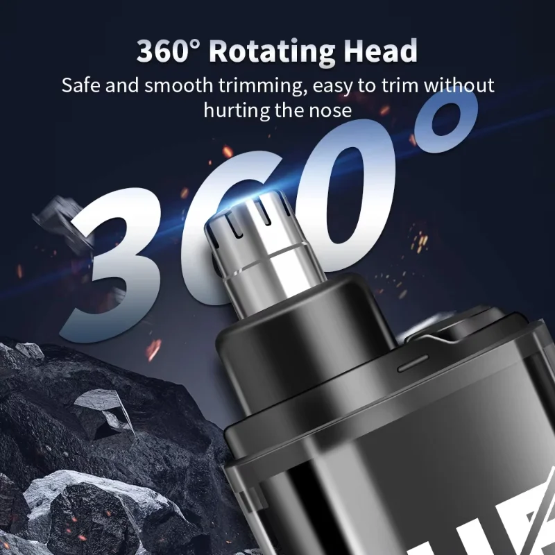 Xiaomi MIJIA ポータブル電気鼻毛トリマーミニポケット鼻耳毛眉毛トリマーメンズ充電式無痛バリカン