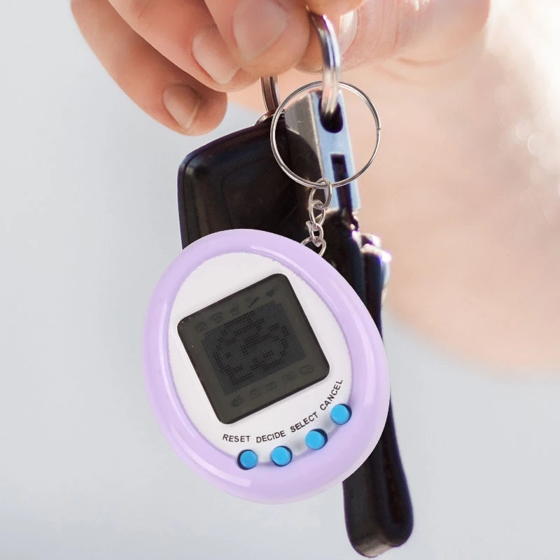 1Pcs 90S Nostalgic Tamagotchi Electronic Pets Console Kid’s Toy Portable Keyring Funny Virtual Cyber Toy Christmas New Year Gift