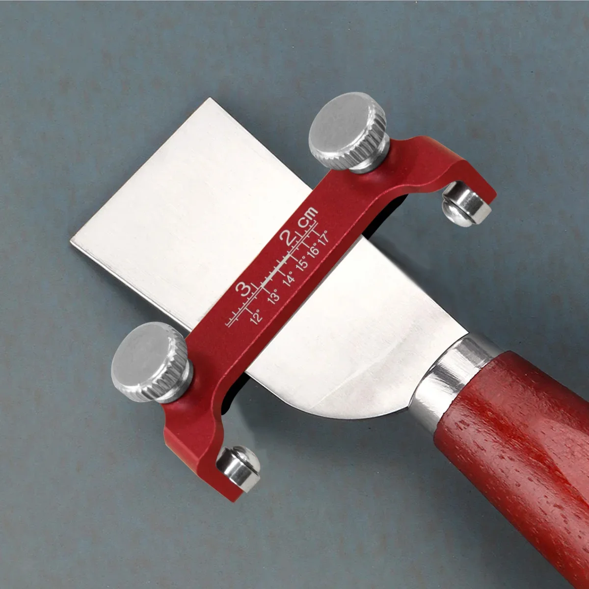 Chisel Sharpener, Fixed Angle Sharpener Made Of Aluminum, Fixed Angle Knife Chisel Sharpener Rack Guide Rail With Angle Scale