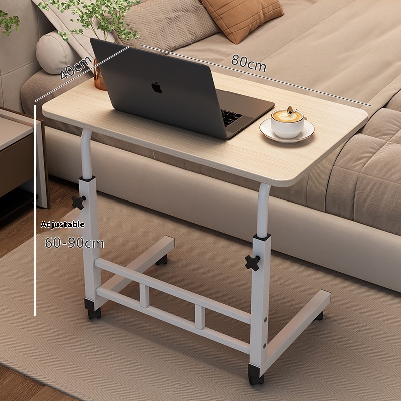 높이조절 사이드 이동식 테이블 Simple laptop desk Lazy Bed Desk Bedside Adjustable Table Elevating and moving bedside  Home Desk