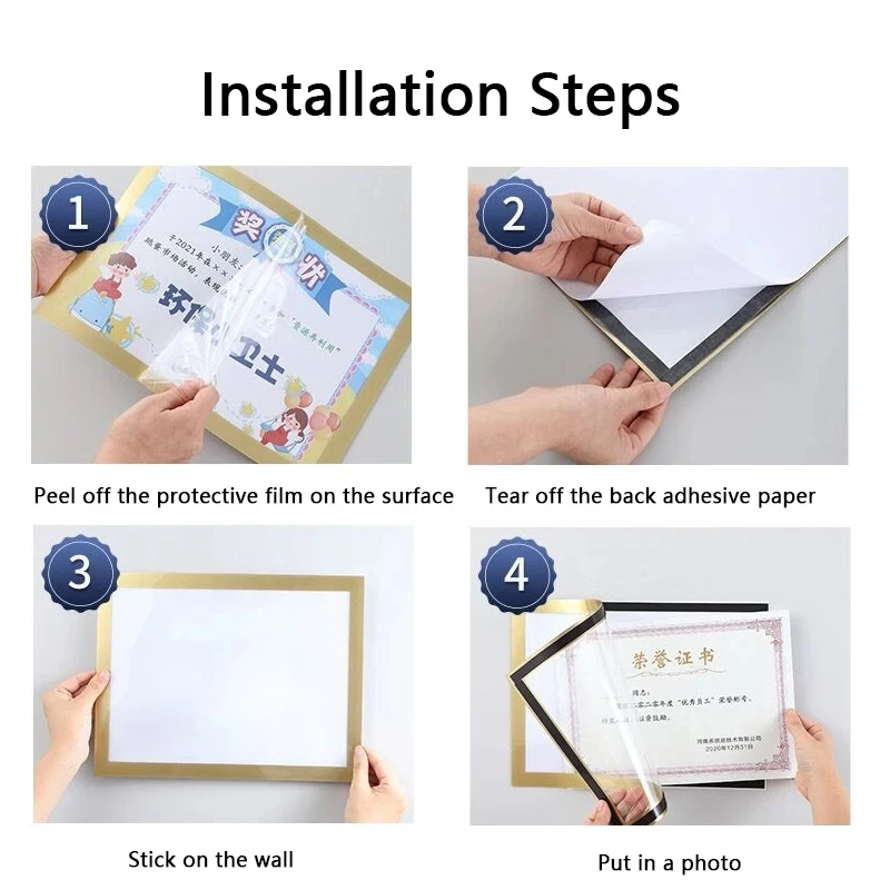 Soft PVC Magnetic Board 50 x 70 Poster Frame Wall Adhesive A2 Picture Frame 40x60 cm Magnetic Poster Display Board A2 Frame