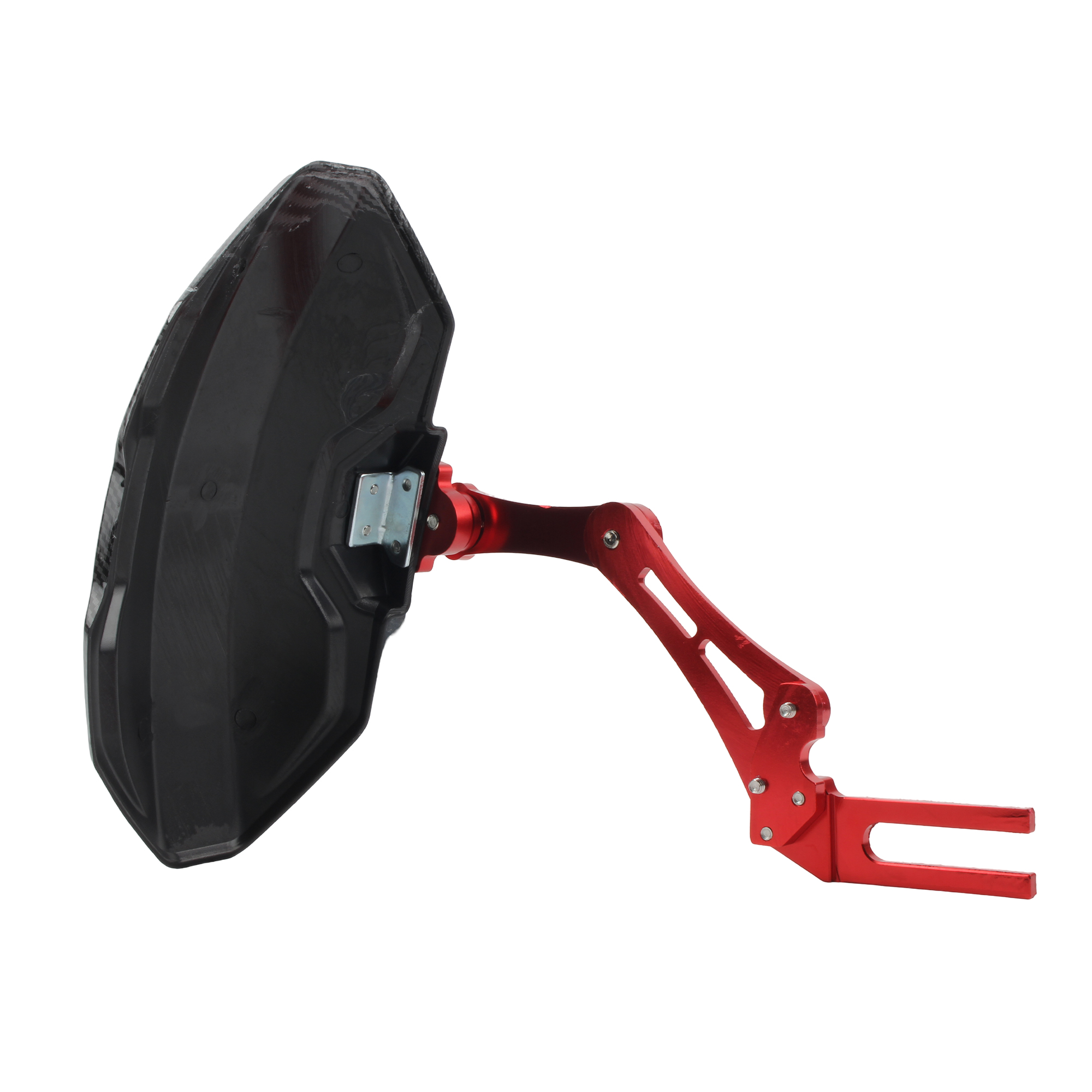 Guardabarros de rueda trasera de aleación de aluminio de fibra de carbono de imitación ajustable para motocicleta, extensor Universal, accesorios para Scooters
