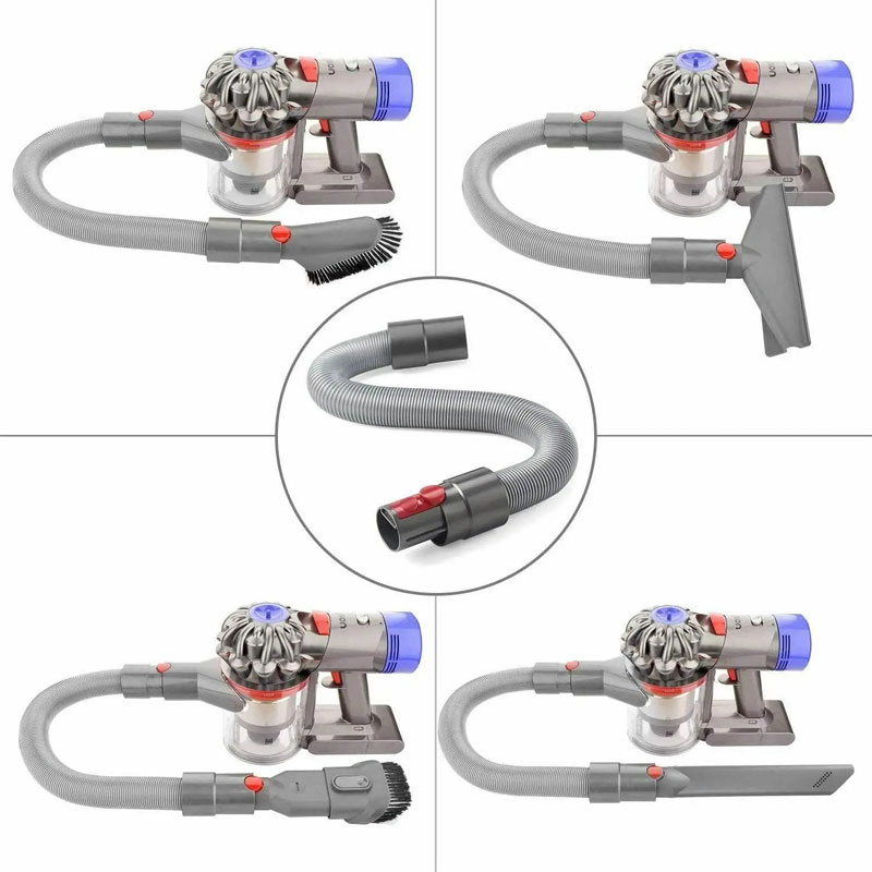 Mangueira de extensão flexível para dyson v7 v8 v10 v11 v15 acessórios aspirador pó tubo mangueira extensão telescópica