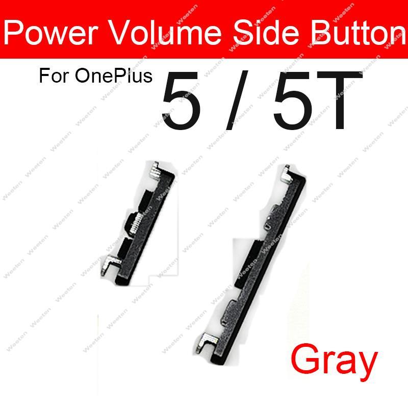 1 Set de volumen + botón de encendido tecla lateral Cable flexible para Oneplus One Plus 3 3T tres A3000 A3003 A3010 interruptor On Off teclado