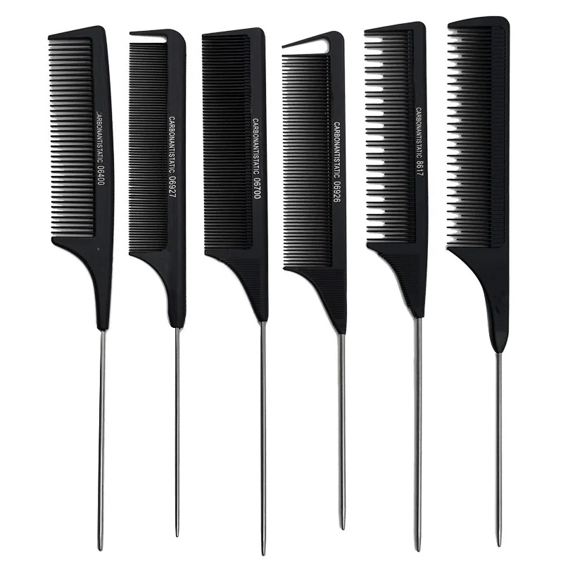 Professionelle Kämme Spitzen Schwanz Haar Schneiden Kämme Edelstahl Spikes Haarpflege Frauen Salon Barber Shop Styling Zubehör
