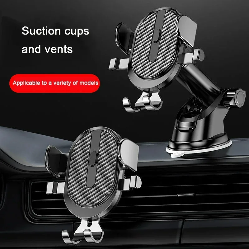 Upgrade Version Universal Car Mobile Phone Holder Multi-Functional Universal Air Vent Mount Sucker Bracket Car Smartphone Holder