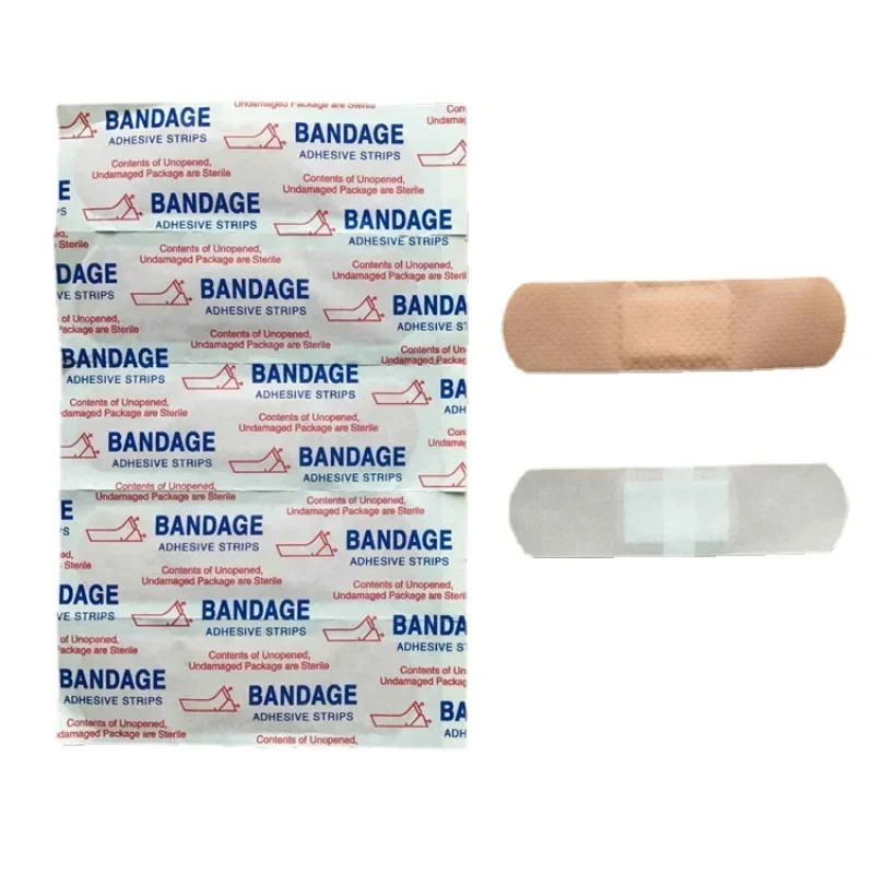 50 unids/set PE tirita impermeable transpirable yeso para heridas tiras de primeros auxilios vendaje parche vendajes adhesivos 72*19mm Woundplast