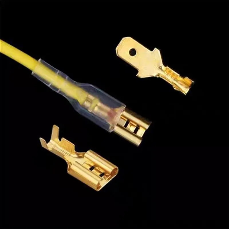 Box Isolierte Männlich Weiblich Draht Stecker 2,8/4,8/6,3mm Elektrische Crimp Terminals Termin Spaten Anschlüsse Sortiert Kit 270PCS