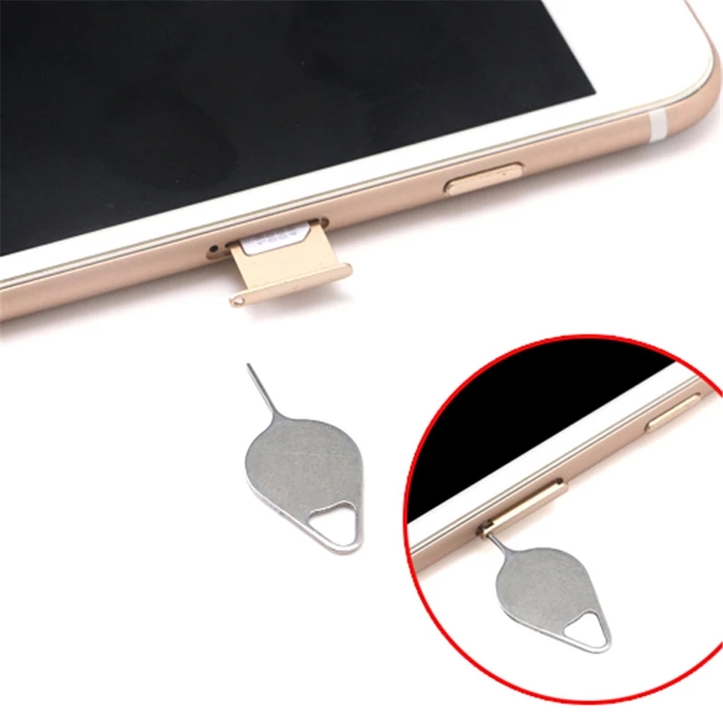 10 pièces universel plateau de carte Sim broche éjection retrait aiguille ouvre-aiguille éjecteur pour Mobile outil d'éjection de carte Sim pour iPhone Samsung