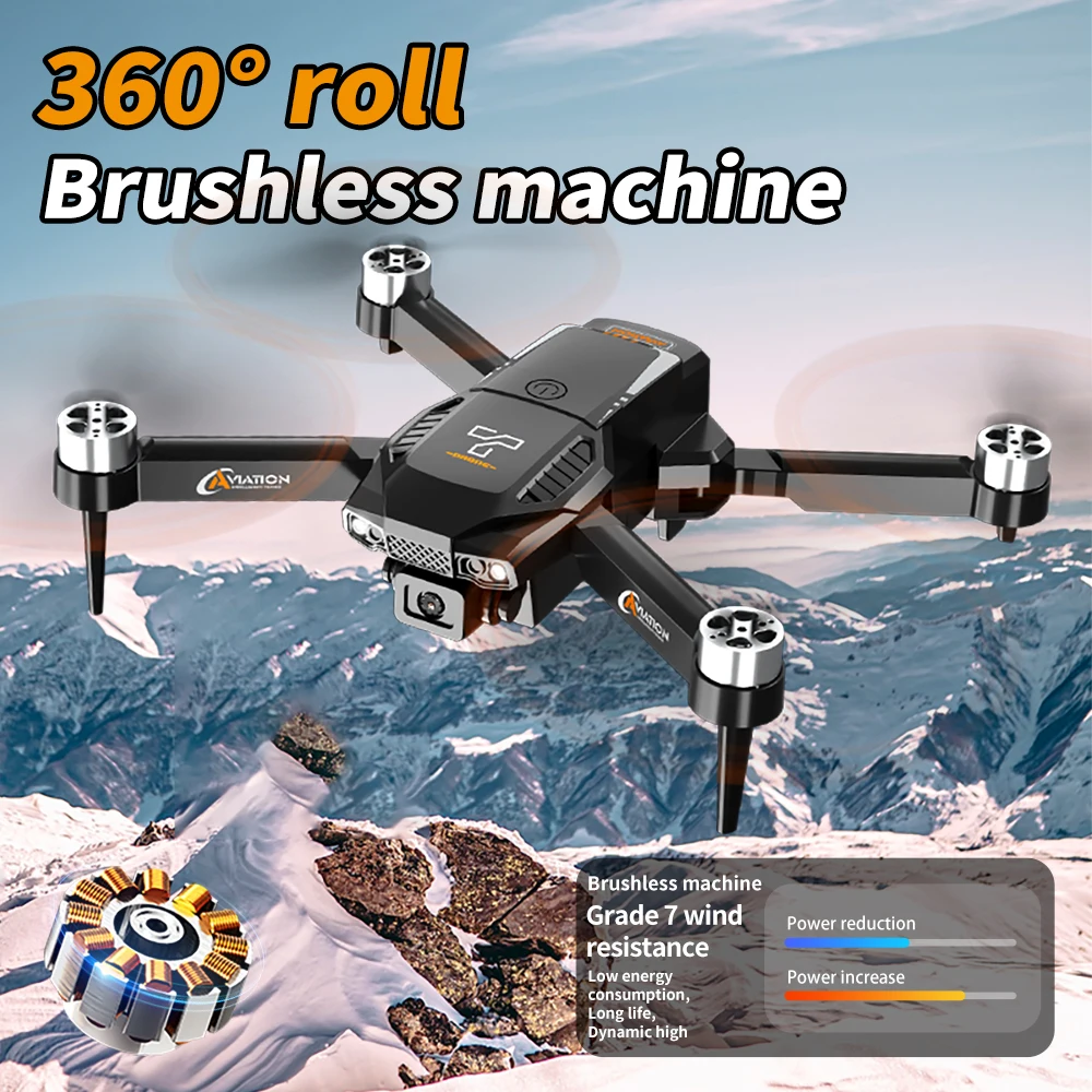 F205 drone sem escova 4k hd câmera dupla 5g wifi fpv rc quadcopter com grande angular modo de retenção alta dobrável drone
