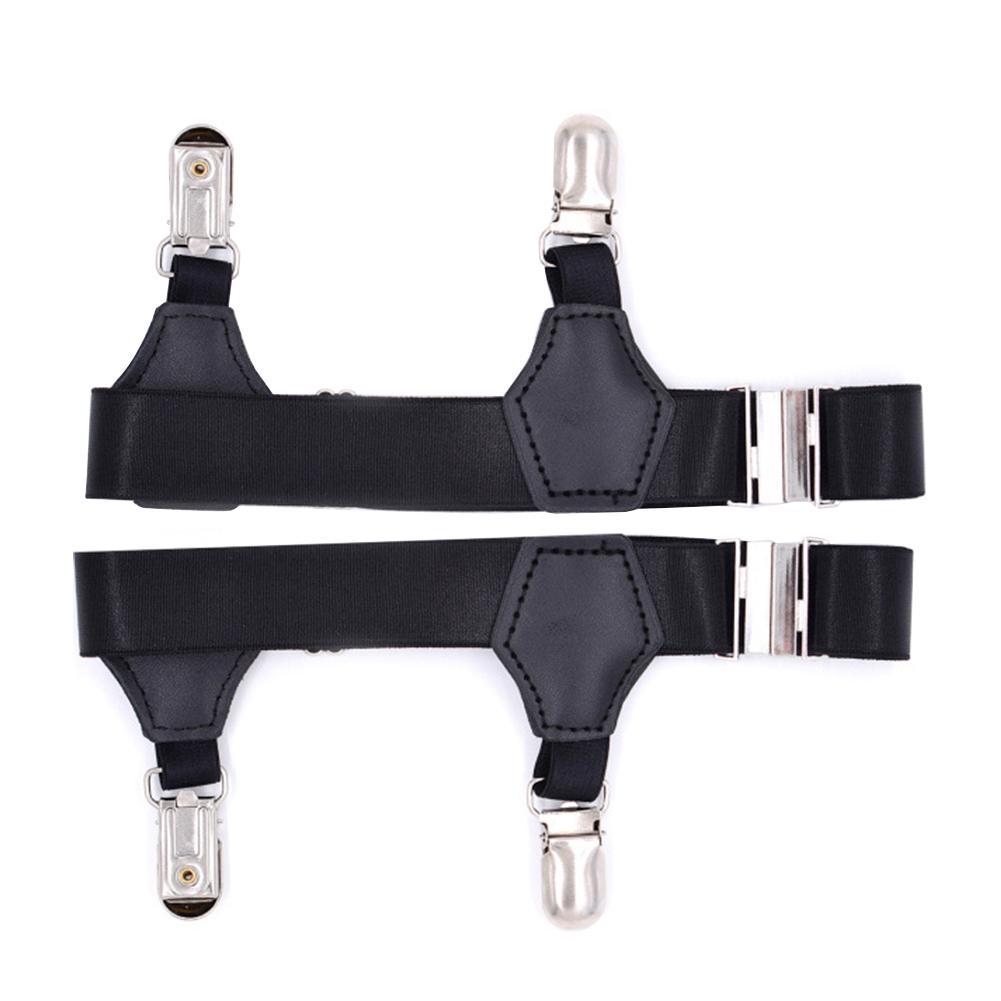 Heren Zwarte Sok Kousenbanden Riem Verstelbare Elastische Sok Kousenband Dij Antislip Bretels Vrouwen Bretels Been Kousen Houders Q8y3