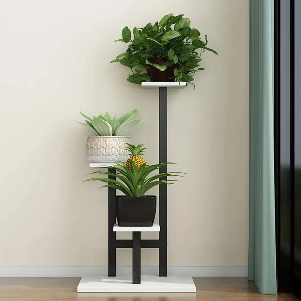 Suporte para plantas internas, suporte para vários plantas, vaso de flores, prateleiras para ambientes internos, prateleira simples, armazenamento de vasos de flores
