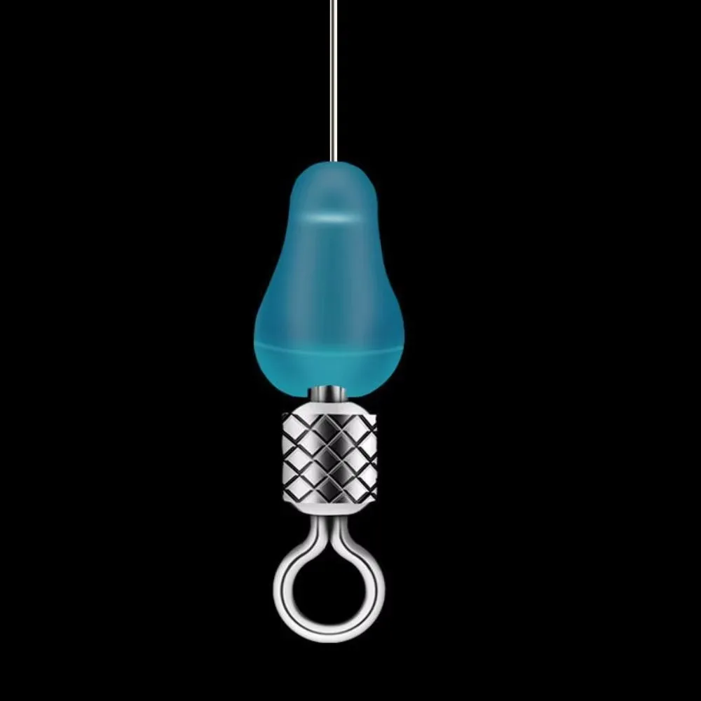 100 pçs/lote alta qualidade espaço de borracha feijão mar carpa pesca com mosca azul borracha oval rolha pesca flutuador bobber