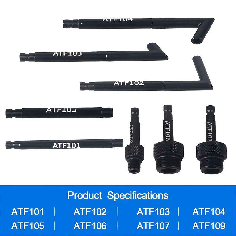 Sistema de ferramentas de enchimento de óleo de transmissão, bomba de líquido, cinto manual, 8 adaptadores ATF
