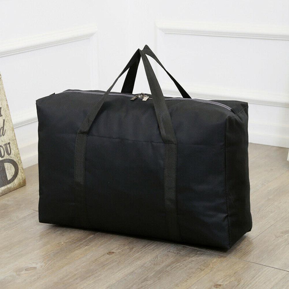 Große Kapazität Klapp Duffle Tasche Reise Kleidung Lagerung Taschen Zipper Oxford Wochenende Tasche Dünne Tragbare Moving Gepäck Hand Tasche