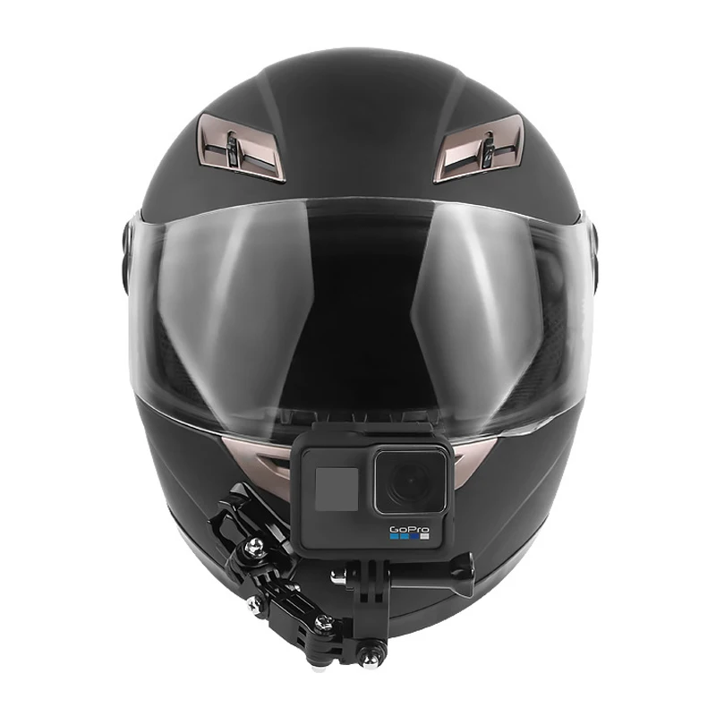 Adjustable Helmet Chin Mount Curved Side Adhesive Mount for GoPro Hero 13 12 1110 9 8 DJI OSMO SJCAM Action Camera Accessories
