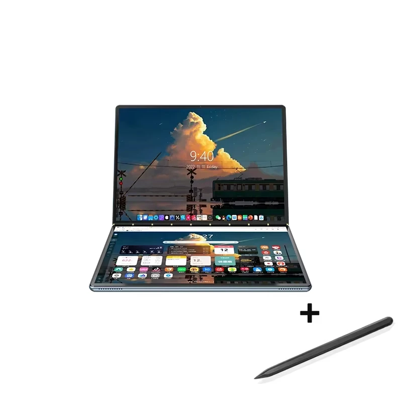 Laptop GLF-S2 z dwoma ekranami 10.9+10.95 cala, Intel i3 1215U N100, dotykowy ekran, WIFI 6, 180 stopni. °   Przerobiony tablet z systemem Win11