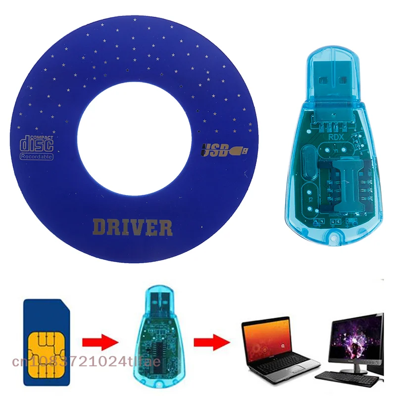 YY30-USB Leitor de cartão SIM Cópia/Cloner Kit Leitor de cartão SIM GSM CDMA SMS Backup + CD