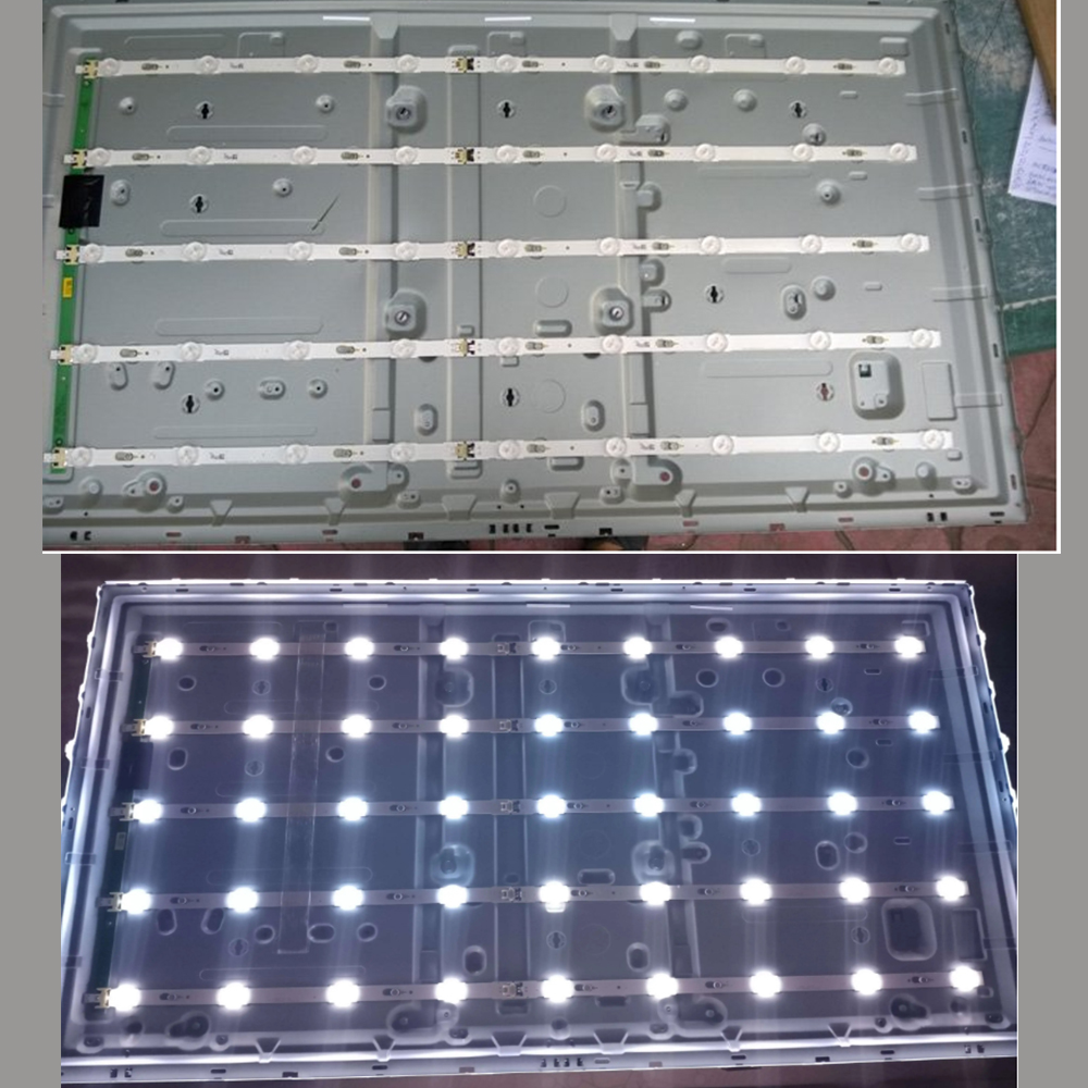 Tira Retroiluminação LED (10) Para Samsung UE40JU6000U UN40JU6500G UE40MU6120K UE40JU6072 UN40KU6300G UE40MU6000 UE40JU7000U UE40KU6020