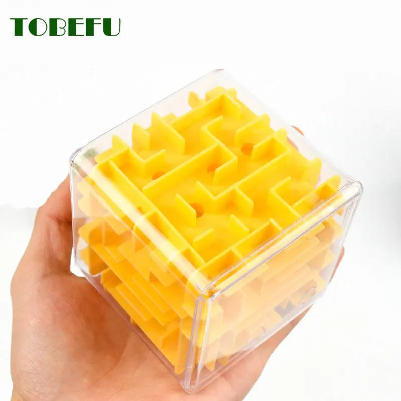 TOBEFU 3D Mê Cung Khối Trong Suốt 6 Mặt Xếp Hình Tốc Độ Khối Lập Phương Cán Trò Chơi Bóng Cubos Mê Cung Đồ Chơi Dành Cho Trẻ Em giáo Dục