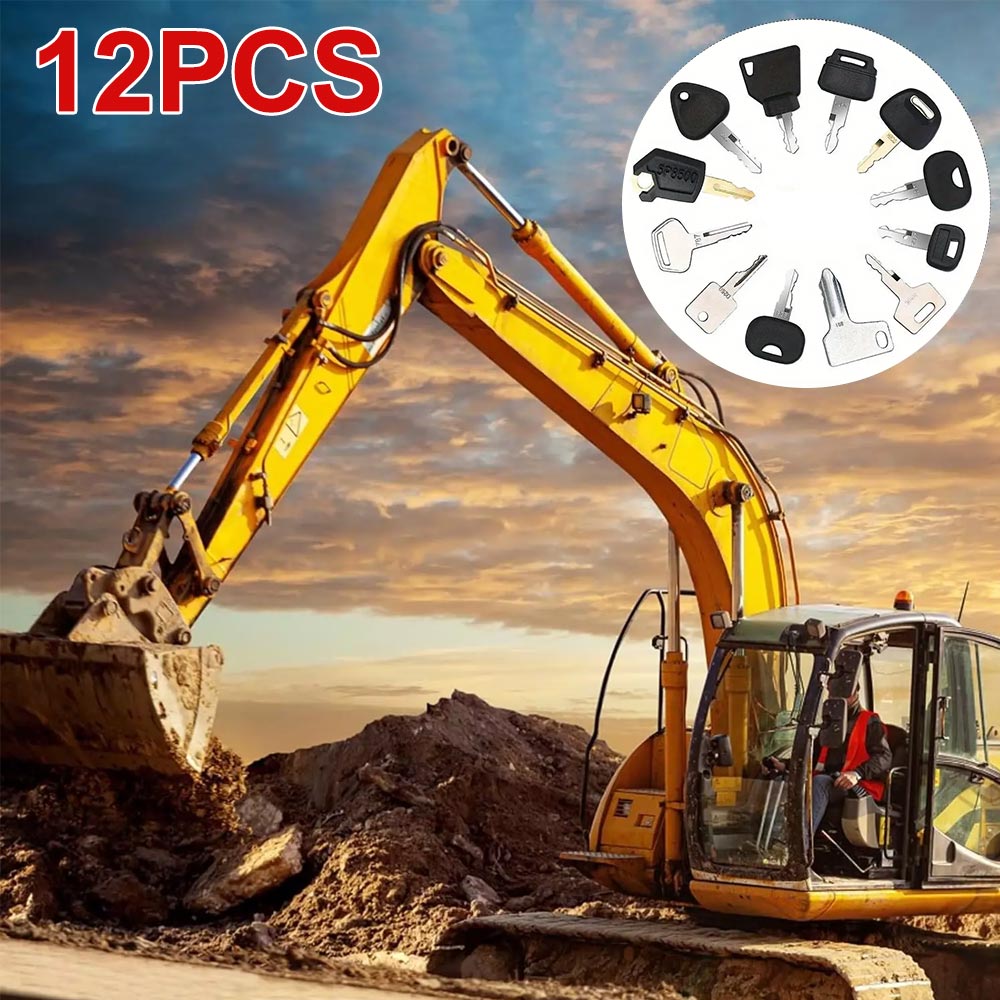 建設用イグニッションキー,12キー,重機,キャタピラー,jcb,yanmar,kobelco,volvo,bobcat,hitachi,komatsuショベル