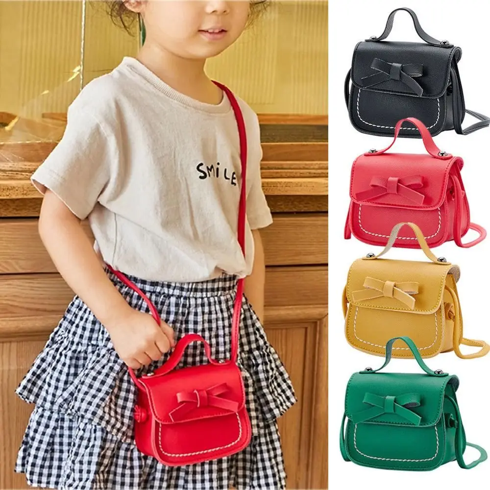 Torebka na ramię dla dziewczynki z kokardką, portmonetki i torebki dla dzieci, mała torebka dla malucha, mała saszetka na monety, mini torebka crossbody