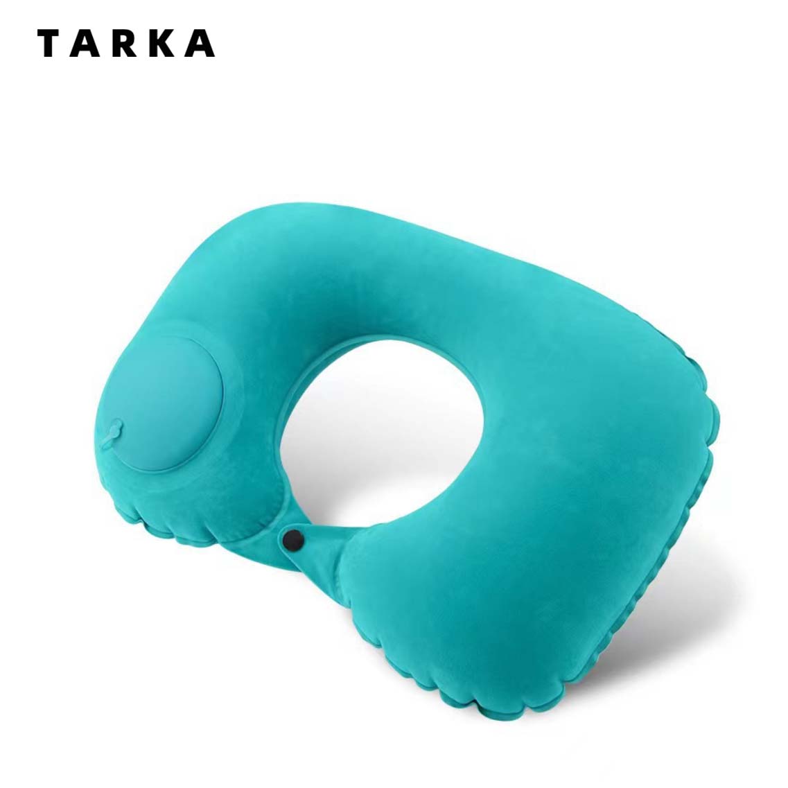 TARKA 몰려 들고 풍선 목 베개 휴대용 베개는 야외 여행 캠핑 하이킹에 적합한 자체 채워진 저장 가능