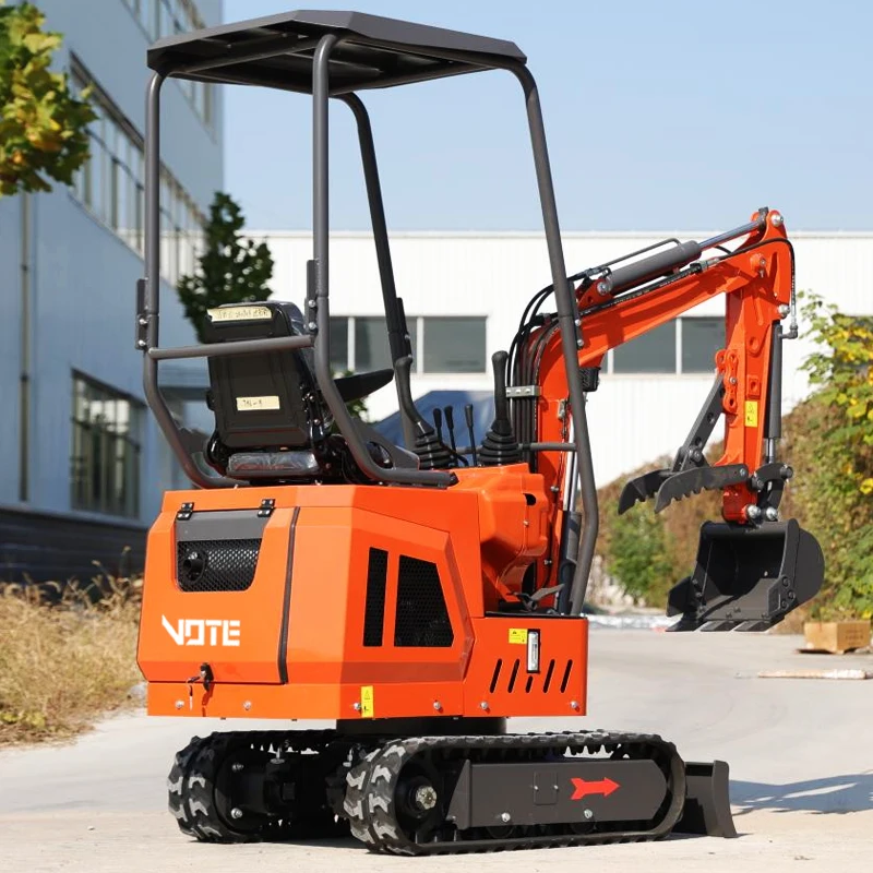 Agricultural Factory Mini Crawler Excavator 1T 2 ton 1000kg For Garden Low Price Mini bagger Machine Portable 1 Ton Small Bagger