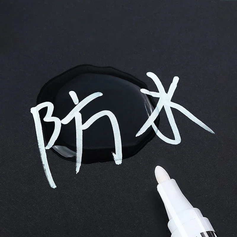 1/3/5 stücke Weiß Marker Farbe Stifte Wasserdichte Gummi Permanent Marker Stift Auto Reifen Lauffläche Umwelt Reifen malerei Graffti