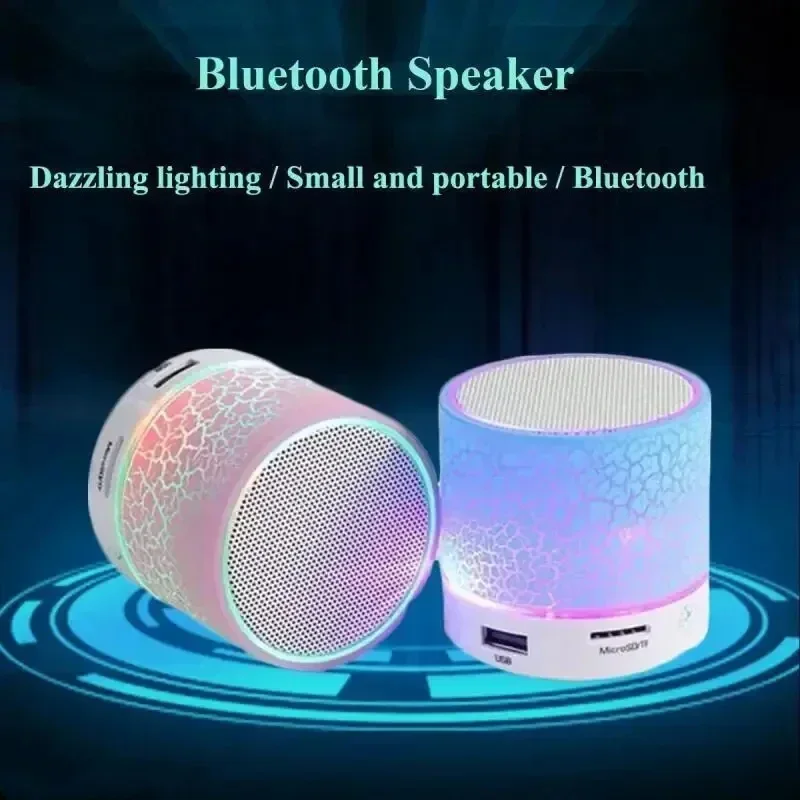 Altoparlante Bluetooth Mini altoparlante Wireless Crack LED TF Card Subwoofer USB altoparlante Wireless portatile con suono MP3 per smartphone