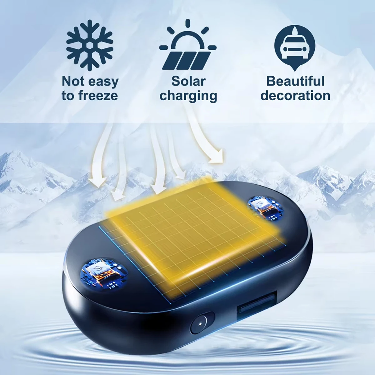 Auto Fenster Glas Anti-eis Schnee Entferner Solar/USB Frostschutz Schnee Entfernung Instrument 5-12V mikrowelle Molekulare Enteisung Instrument