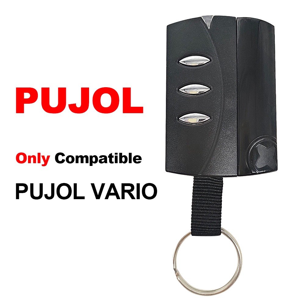PUJOL VARIO รีโมทคอนโทรลประตูโรงรถ 433,92mhz Rolling Code ใช้งานร่วมกับ PUJOL VARIO Gate Keyfob เครื่องส่งสัญญาณ